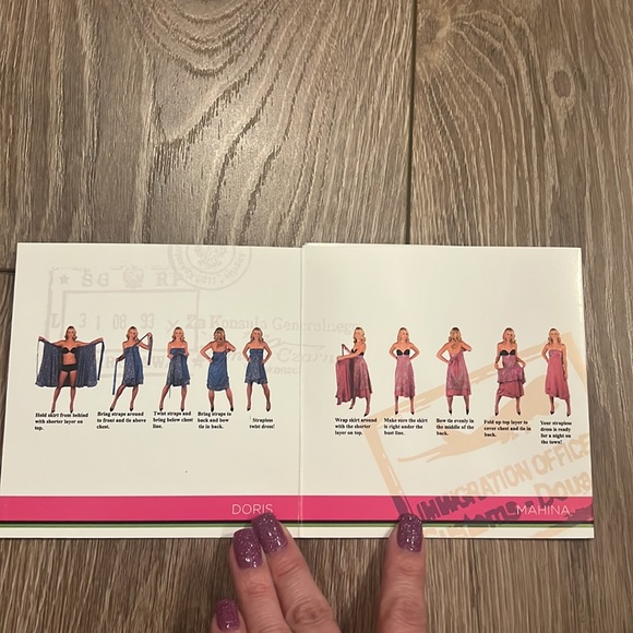 Iris Sari Wrap Art Silk Dress - Picture 11 of 12